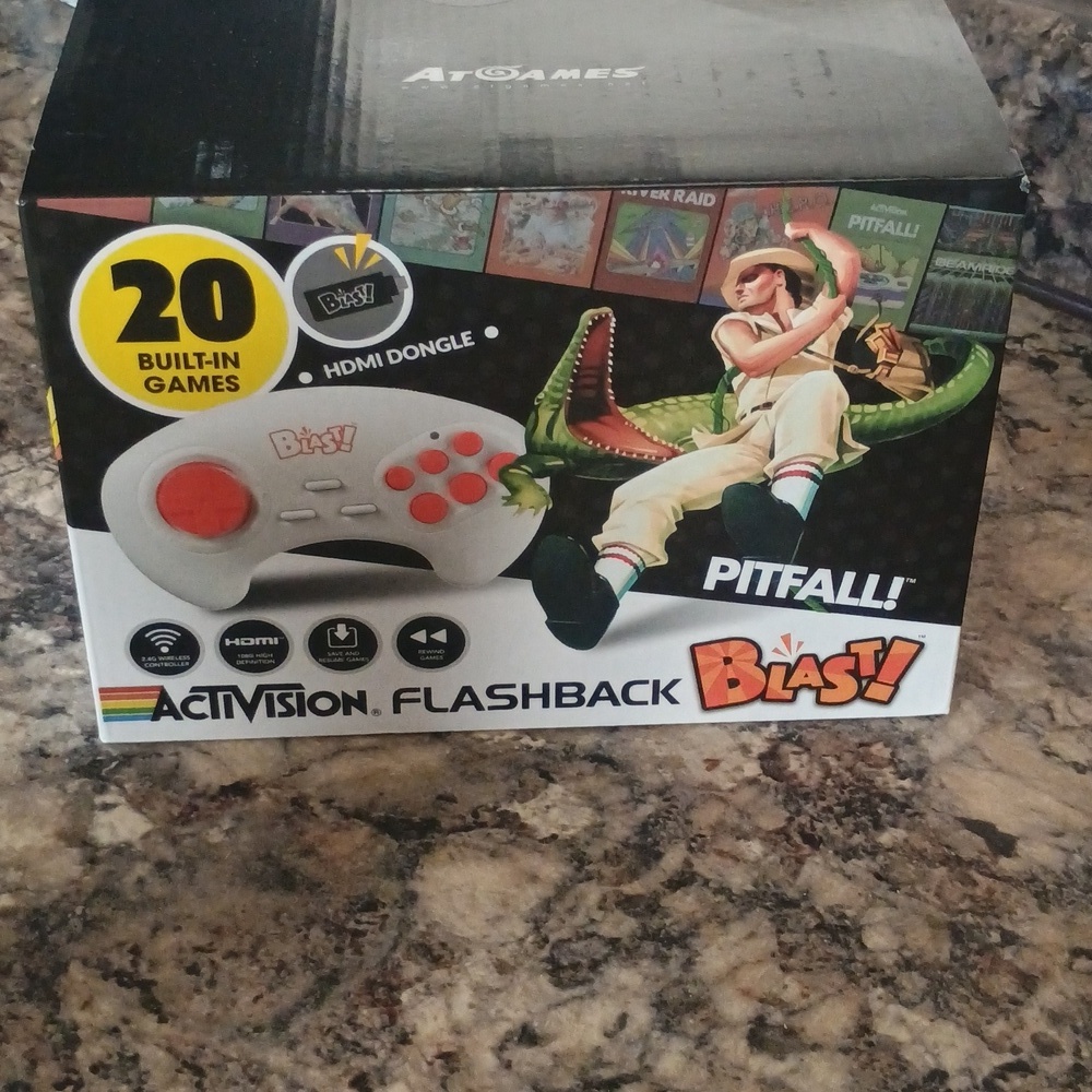 Flashback Blast! Console - White and Orange New 20 Games